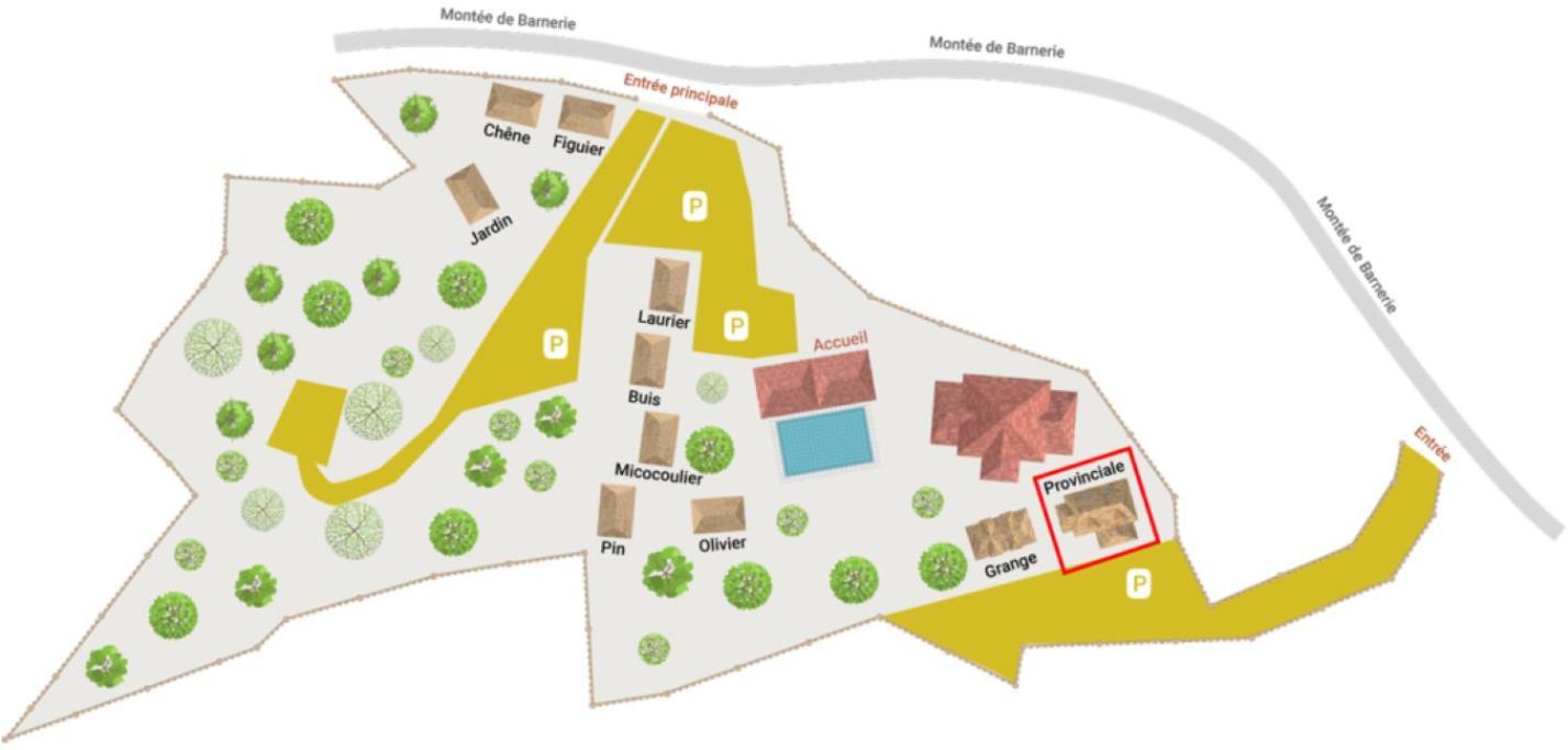 Gites Domaine De La Barnerie Saint Alban Auriolles Szoba fotó