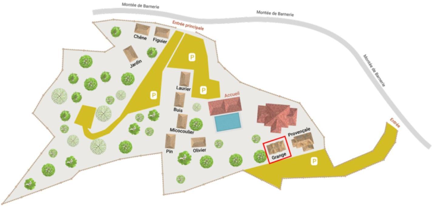 Gites Domaine De La Barnerie Saint Alban Auriolles Szoba fotó