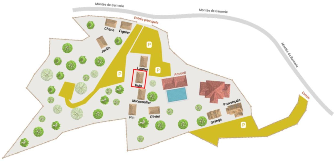 Gites Domaine De La Barnerie Saint Alban Auriolles Szoba fotó